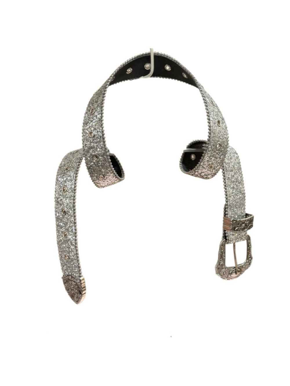 Buckle Dazzeling with Sparkly Glitz Rhinestones Wrapping Around Your Waist Belt